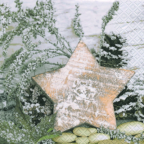 28 Serviette Wooden Star