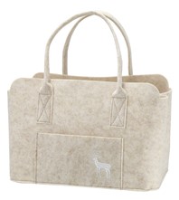 735.4 Einkaufs Tasche Filz Hirsch/beige 