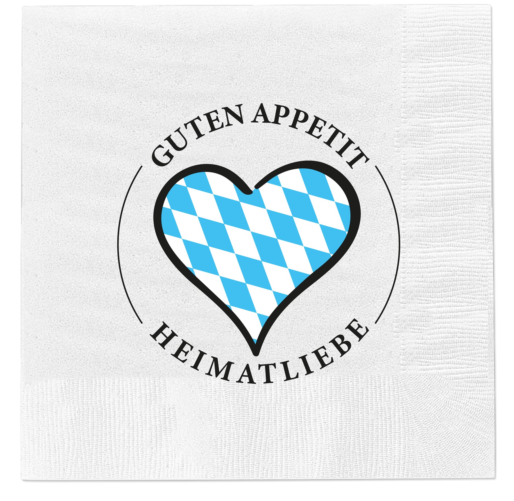 22 Serviette  Heimatliebe Herz