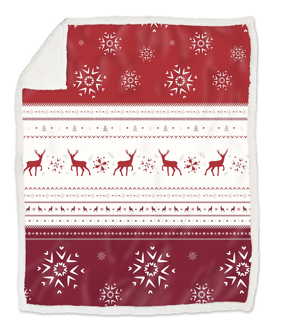 606  Kuscheldecke Isere rot
