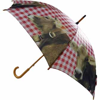 1050 Regenschirm Alpen Kuh 