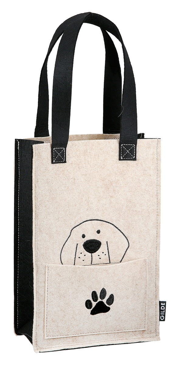 518.2 Filztasche "Hundebande" beige