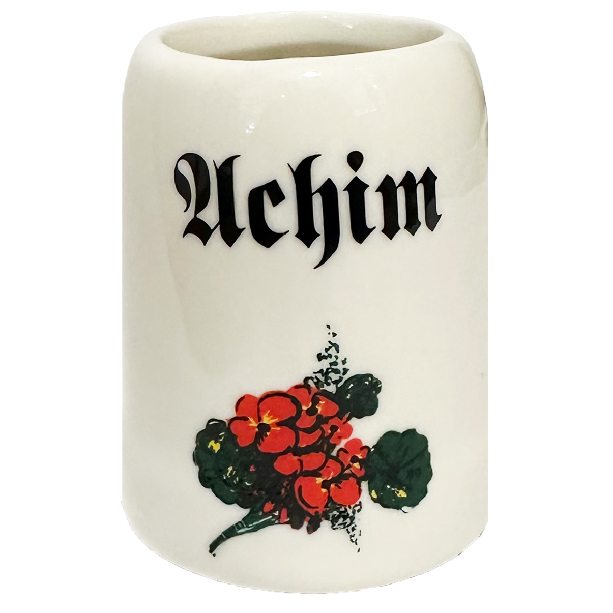 Stamperl mit Motiv und Name