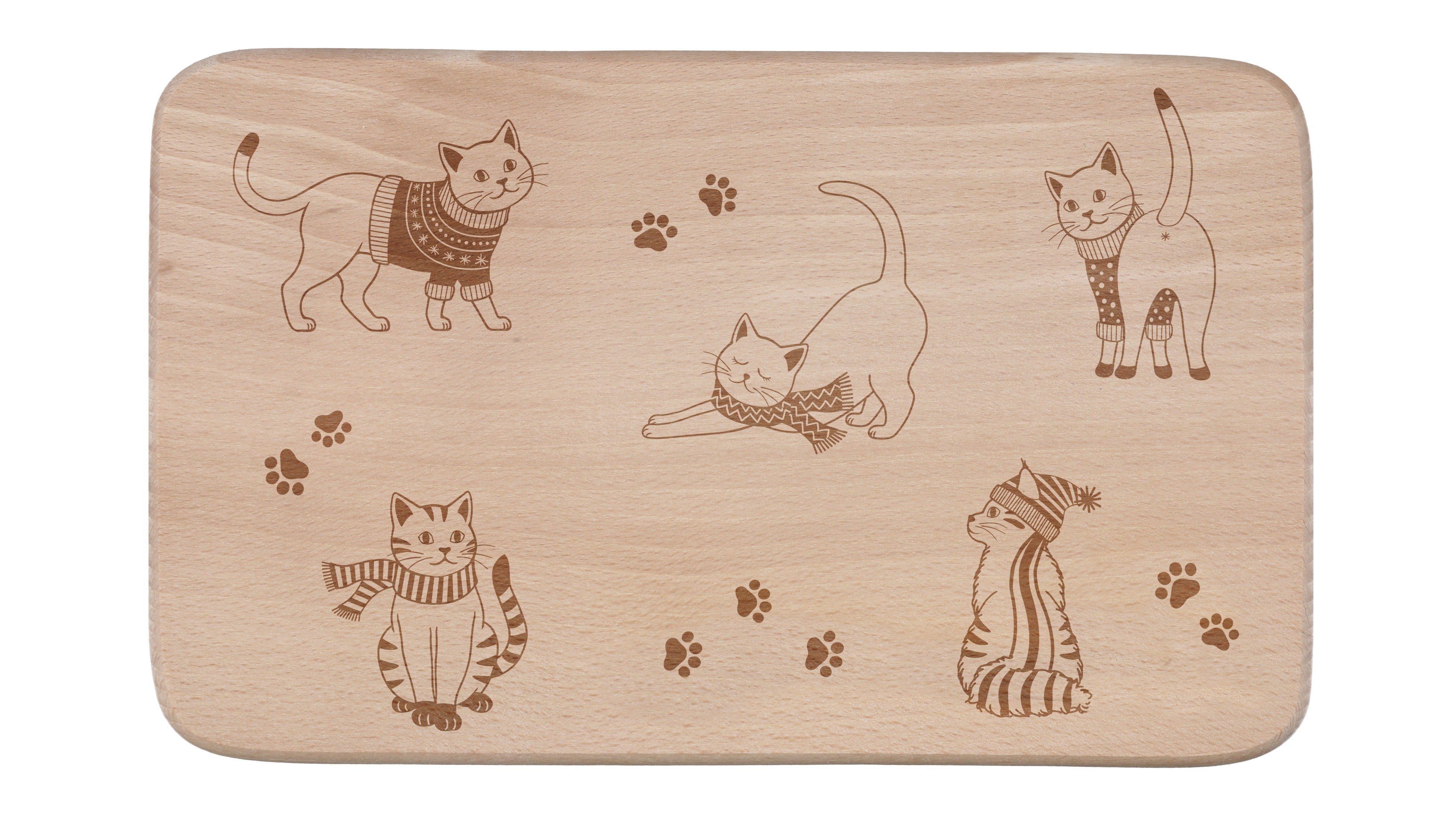 994.18 Brotzeitbrett Katzengruppe