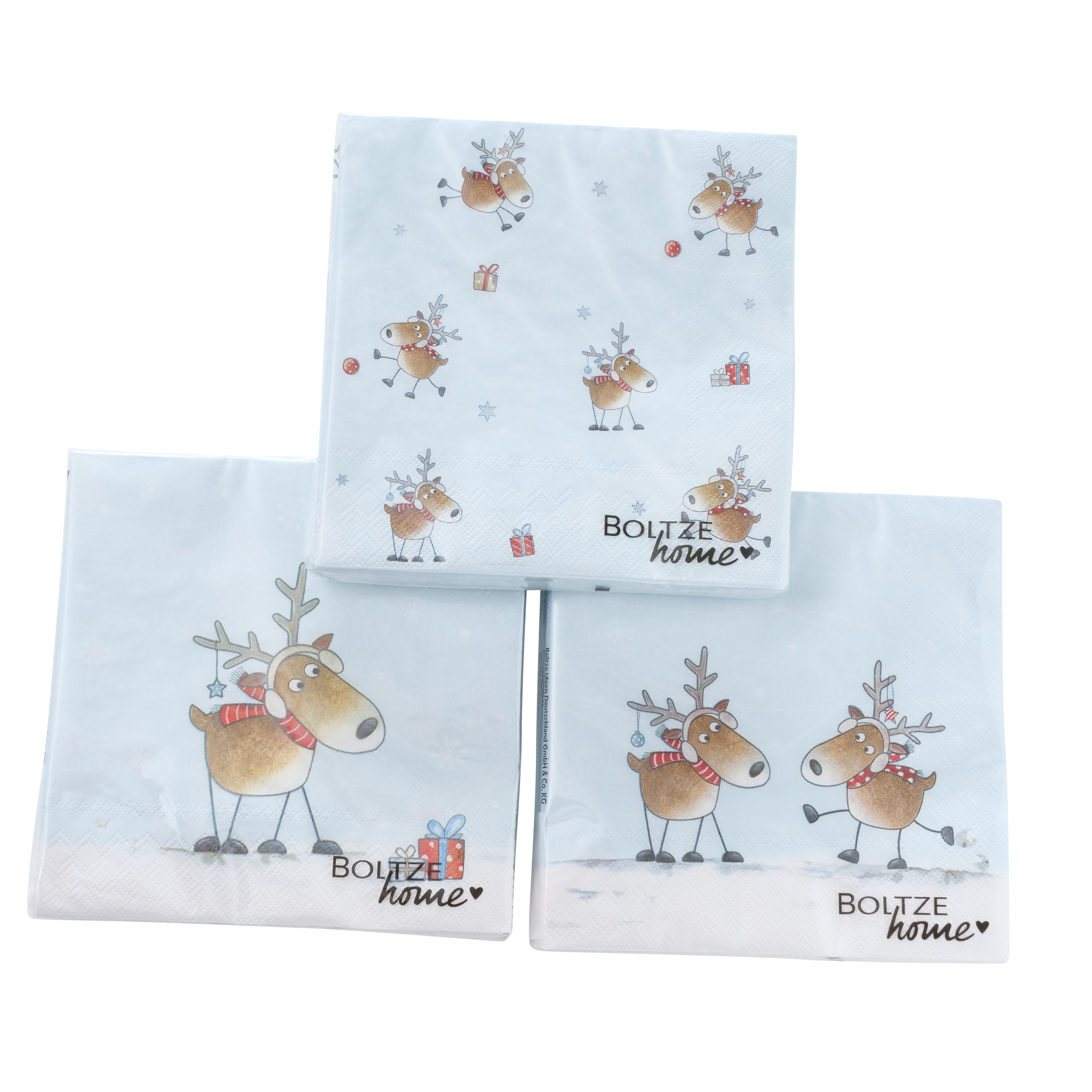 Serviette Elch Pelle Weihnacht