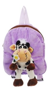 825  Zensi Kuh Plüsch Rucksack  lila
