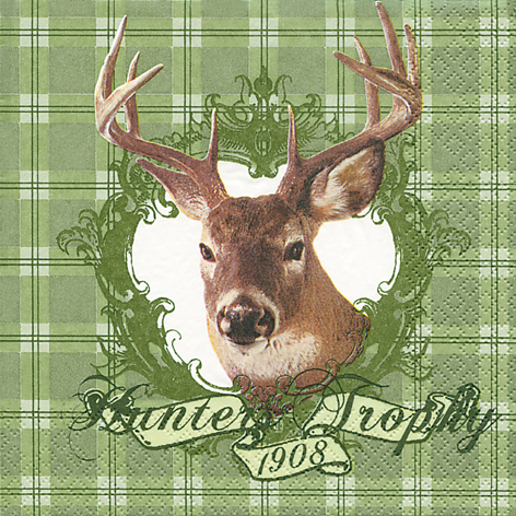 33 Serviette Hunters Throphy