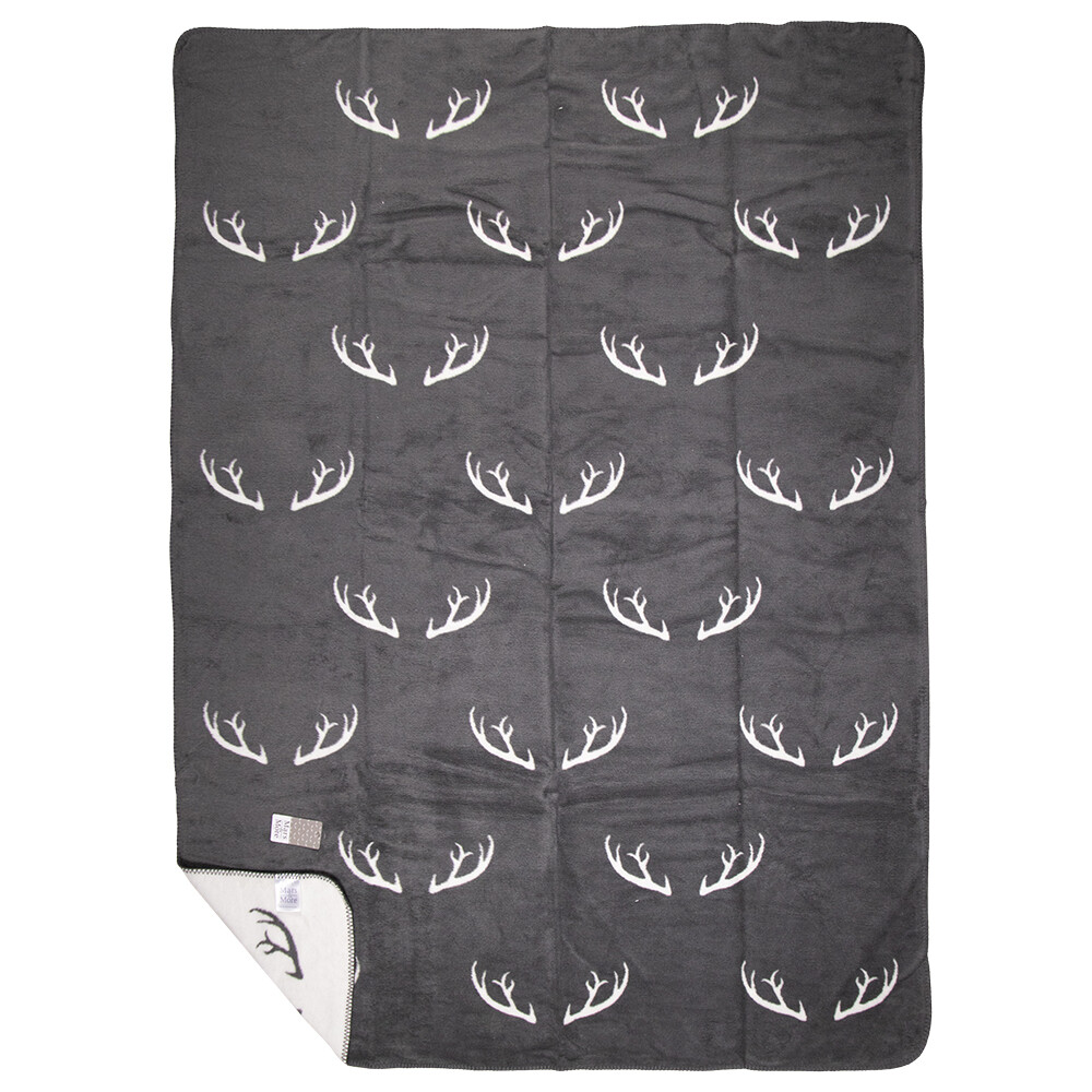 649 Kuscheldecke Almrausch Geweih