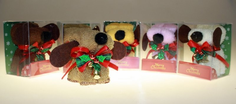 Süße Weihnachts Hunde weiß Süße Weihnachts Hunde weiß
