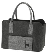 735.6 Einkaufs Tasche Filz Hirsch/anthrazit 