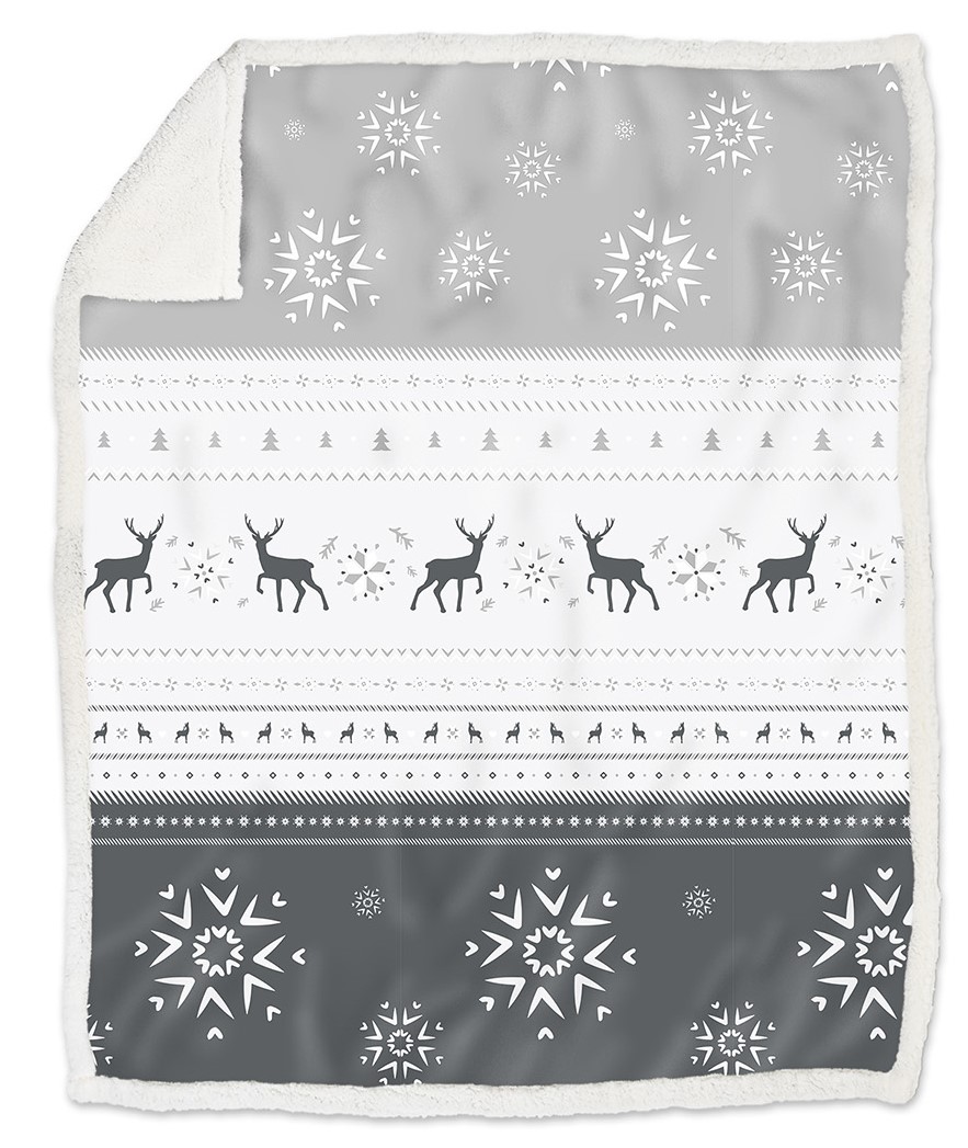 605  Kuscheldecke Isere grau