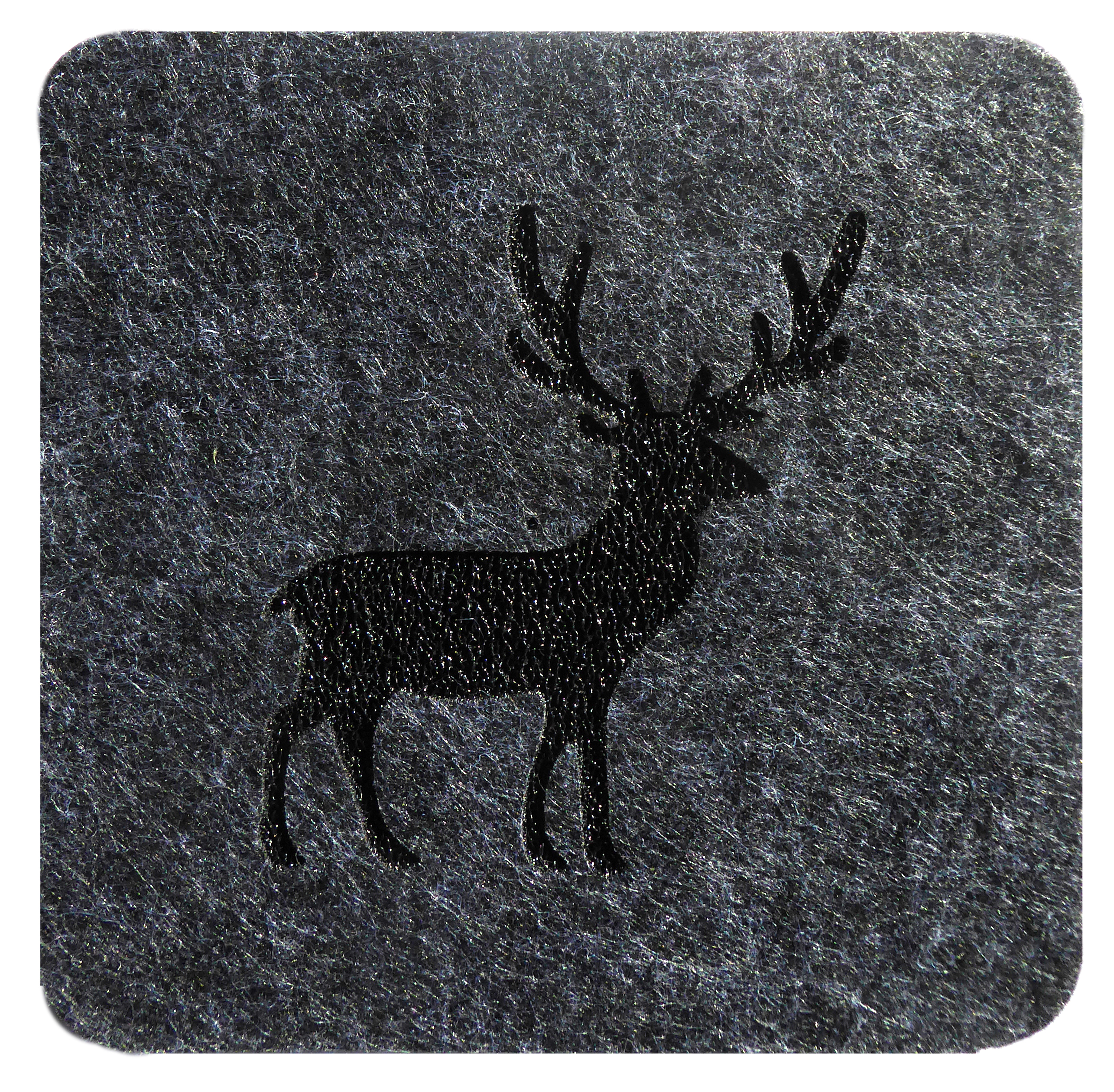 1317 Untersetzer Tjark2 Hirsch anthrazit