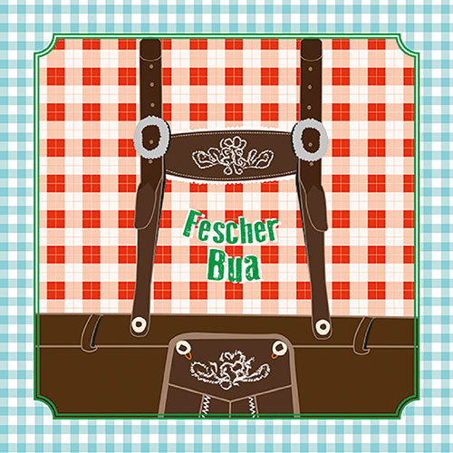 24 Serviette Fescher Bua