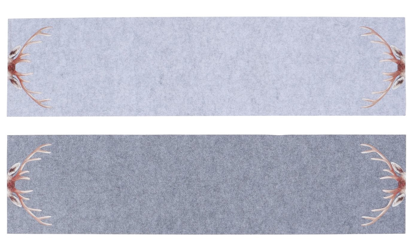 716 Läufer Aspen aus Filz grau
