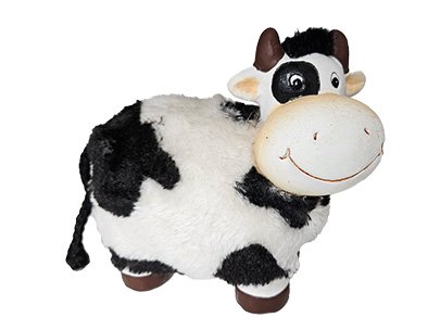 1155 Keramik Kuh mit Fell 