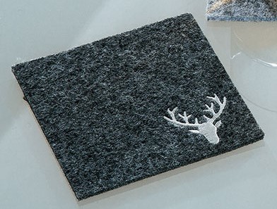 Filz Untersetzer Allgäuer Hirsch